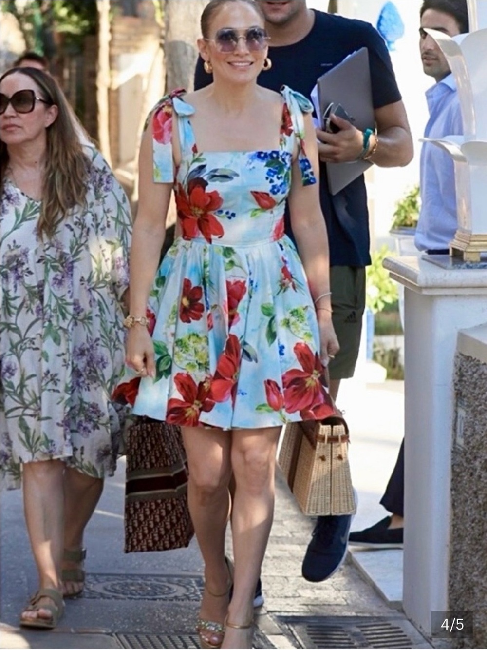Dolce & Gabbana floral cotton dress NWT Italian 44